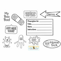 Unity Stamp - Nikki Sivils Collection - Unmounted Rubber Stamp - Get Well Soon