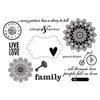 Unity Stamp - Simple Stories Collection - Unmounted Rubber Stamp - Generations