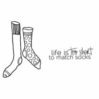 Unity Stamp - Unity Artista Collection - Unmounted Rubber Stamp Set - Matching Socks