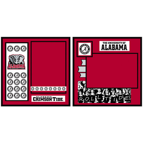 Uniformed Scrapbooks of America - 8 x 8 Page Kit - University of Alabama
