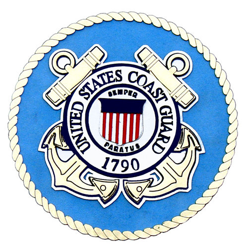 Uniformed Scrapbooks of America - 3 Dimensional Die Cut - Emblem - Coast Guard