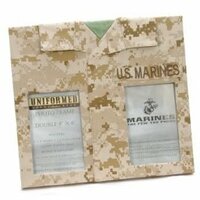 Uniformed Scrapbooks of America -  Double 4 x 6 Frame - U.S. Marine Corps - Desert