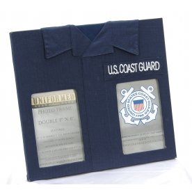 Uniformed Scrapbooks of America -  Double 4 x 6 Frame - U.S. Coast Guard