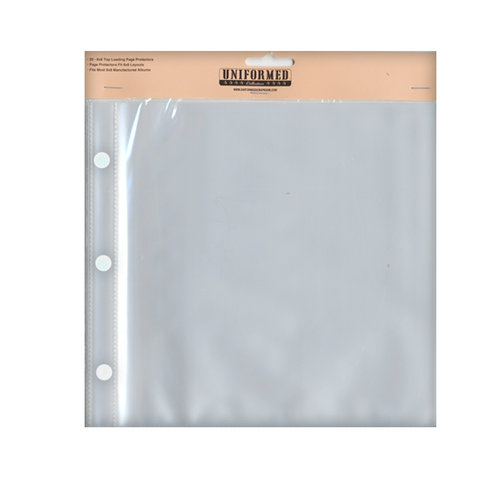 Uniformed Scrapbooks of America - 8 x 8 Postbound Page Protectors - 20 Pack
