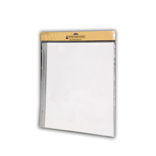 Uniformed Scrapbooks of America - 12 x 12 Postbound Page Protectors - 10 Pack