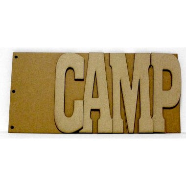Unique Pages - Chipboard Albums - Word - Camp