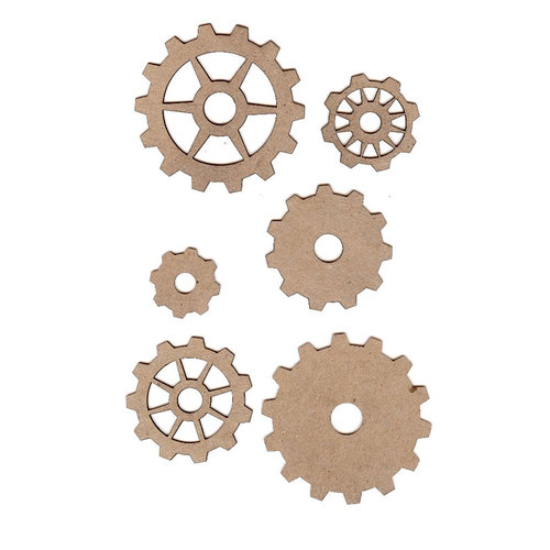 Leaky Shed Studio - Chipboard Shapes - Gear Set