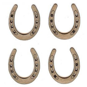 Unique Pages - Chipboard Shapes - Tiny Horseshoes