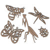 Leaky Shed Studio - Chipboard Shapes - Garden Bugs