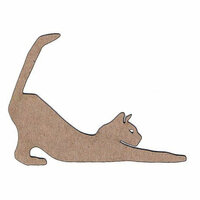 Leaky Shed Studio - Animal Collection - Chipboard Shapes - Cat Stretching