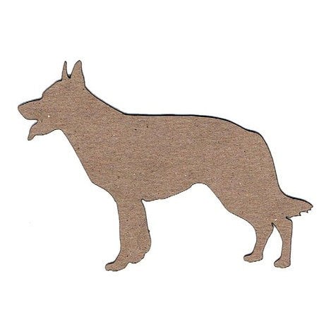 Leaky Shed Studio - Animal Collection - Chipboard Shapes - German Sheppard