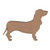 Leaky Shed Studio - Animal Collection - Chipboard Shapes - Dachshund 1