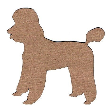 Leaky Shed Studio - Animal Collection - Chipboard Shapes - Poodle 2