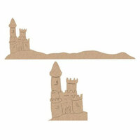 Leaky Shed Studio - Sandpaper Die Cuts - Sand Castle