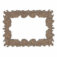 Leaky Shed Studio - Chipboard Shapes - Blowing Leaves Rectangular Frame