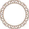 Leaky Shed Studio - Chipboard Shapes - 6 Inch Circle Arch Doily