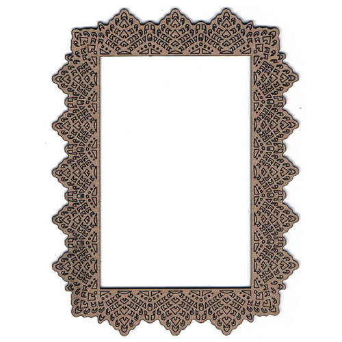 Leaky Shed Studio - Chipboard Shapes - Lace Rectangle Frame