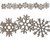 Leaky Shed Studio - Chipboard Shapes - Christmas - Snowflake Border Chip - Small