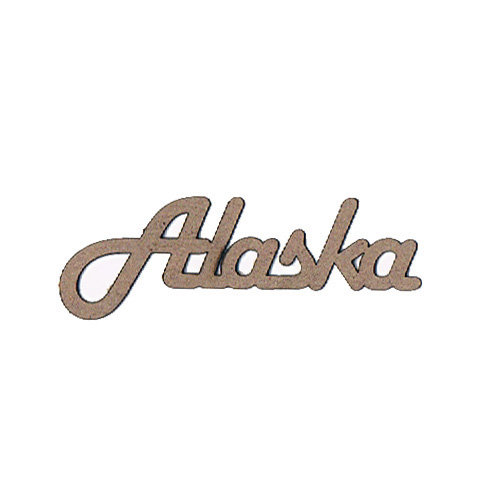 Leaky Shed Studio - Chipboard Words - Alaska