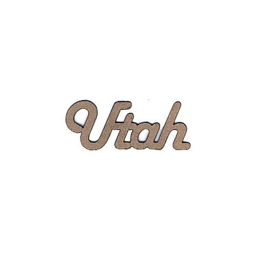 Leaky Shed Studio - Chipboard Words - Utah