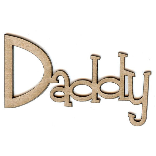 Unique Pages - Family Collection - Chipboard Words - Daddy