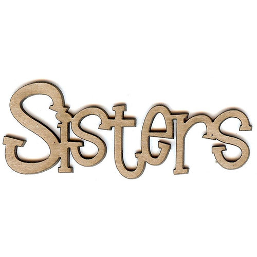 Unique Pages - Family Collection - Chipboard Words - Sisters