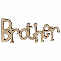 Unique Pages - Family Collection - Chipboard Words - Brother