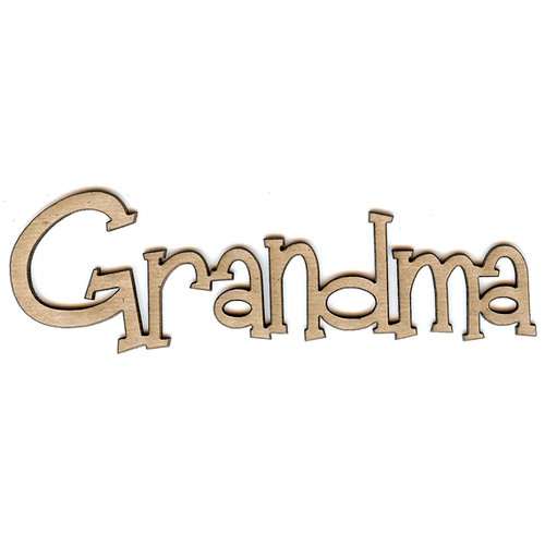 Unique Pages - Family Collection - Chipboard Words - Grandma