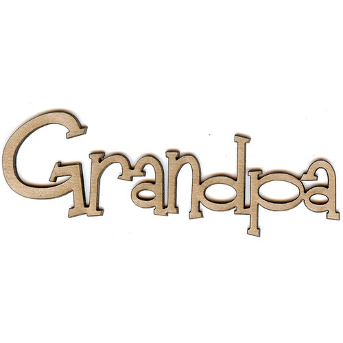 Unique Pages - Family Collection - Chipboard Words - Grandpa