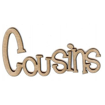 Unique Pages - Family Collection - Chipboard Words - Cousins