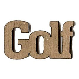 Leaky Shed Studio - Sport Collection - Chipboard Words - Golf