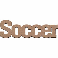 Leaky Shed Studio - Sport Collection - Chipboard Words - Soccer