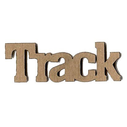 Leaky Shed Studio - Sport Collection - Chipboard Words - Track