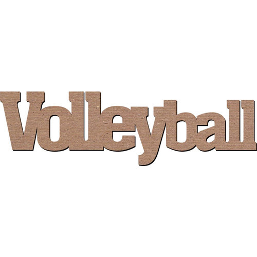 Leaky Shed Studio - Sport Collection - Chipboard Words - Volleyball