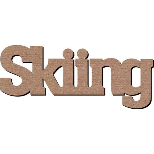 Leaky Shed Studio - Sport Collection - Chipboard Words - Skiing