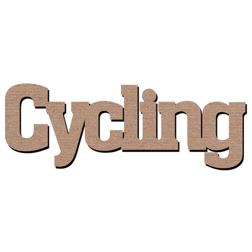 Leaky Shed Studio - Sport Collection - Chipboard Words - Cycling