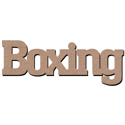 Leaky Shed Studio - Sport Collection - Chipboard Words - Boxing