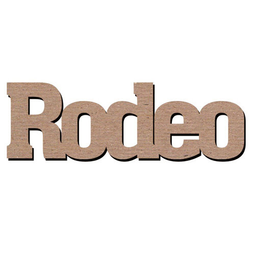Leaky Shed Studio - Sport Collection - Chipboard Words - Rodeo