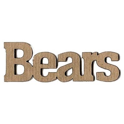 Leaky Shed Studio - Mascot Collection - Chipboard Words - Bears