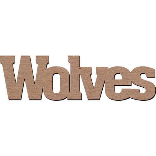 Leaky Shed Studio - Mascot Collection - Chipboard Words - Wolves