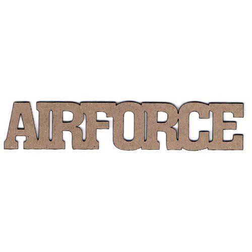 Leaky Shed Studio - Chipboard Words - Air Force