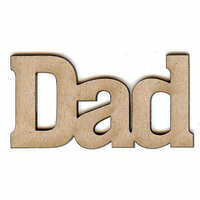 Unique Pages - Family Collection - Chipboard Words - Dad, CLEARANCE