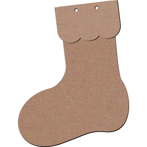 Leaky Shed Studio - Chipboard Banners - Christmas Stocking