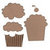 Leaky Shed Studio - Chipboard Shapes - Cupcake