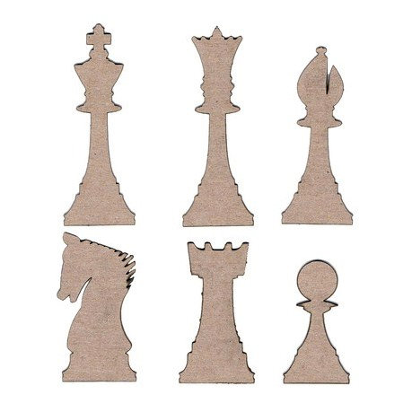 Leaky Shed Studio - Chipboard Shapes - Chess Pieces