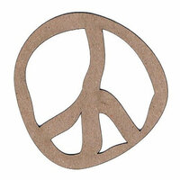 Leaky Shed Studio - Chipboard Shapes - Peace Sign 60's