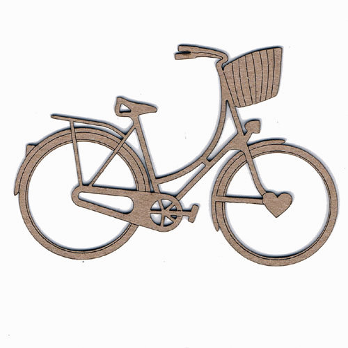 Leaky Shed Studio - Chipboard Shapes - Vintage Bike