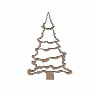 Leaky Shed Studio - Chipboard Shapes - Merry Christmas Tree - Small