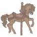 Leaky Shed Studio - Chipboard Shapes - Merry-Go-Round Horse