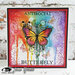 Visible Image - Clear Photopolymer Stamps - Antisocial Butterfly
